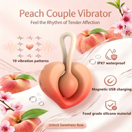 Velvet Bliss 2 In 1 Peach Vibrating