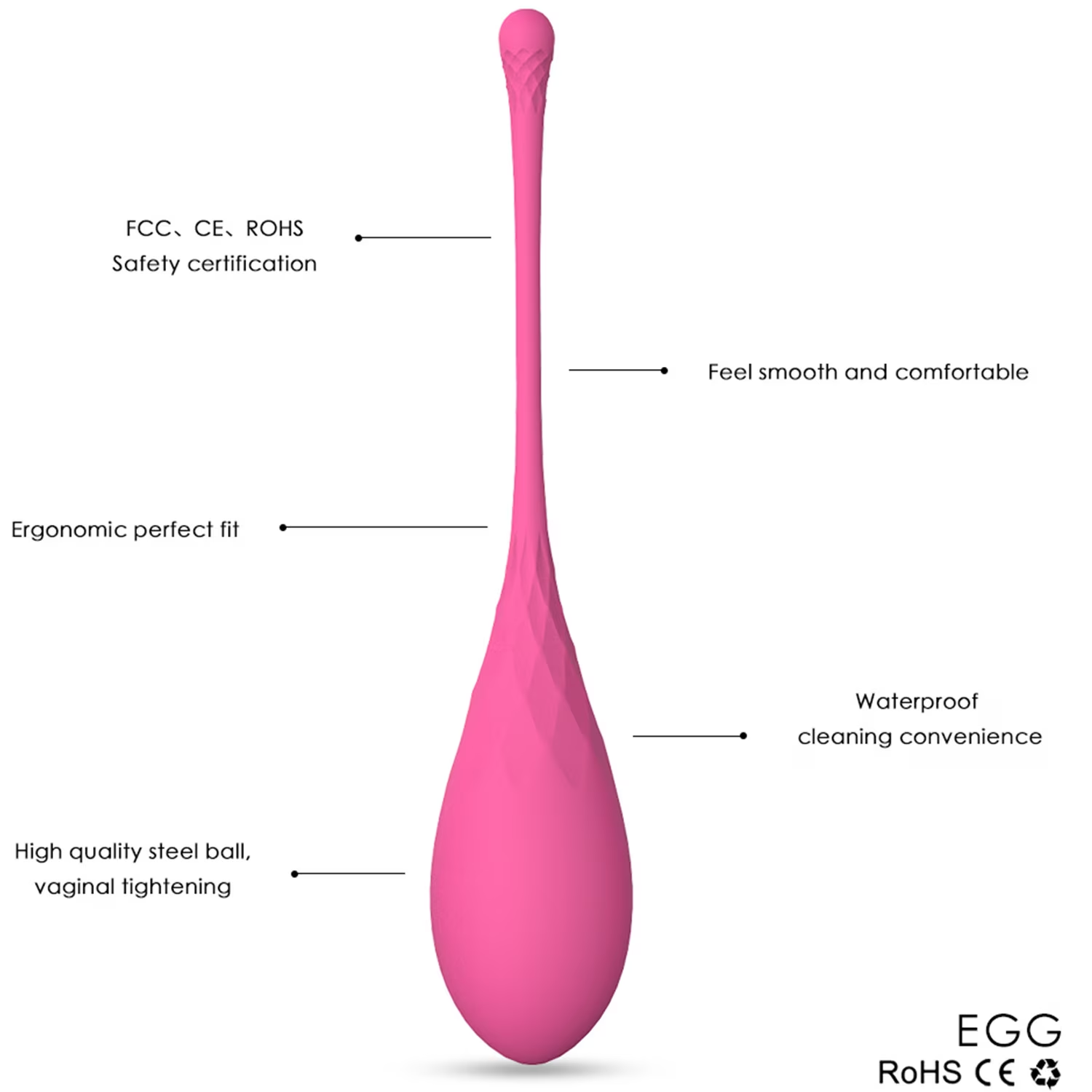 Velvet Bliss 6pcs Progressive Weight Kegel Balls